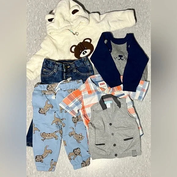 6-12 month boy pkg lined jeans - Picture 5 of 8